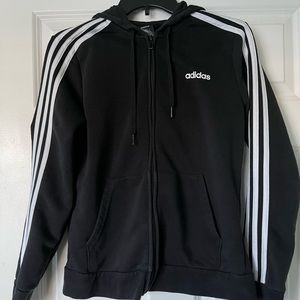 Adidas Men's Black zipper hoodie